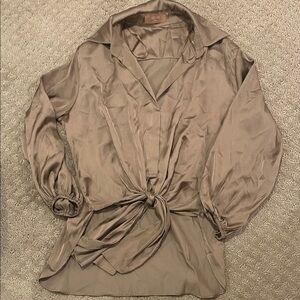 SOHO S Elegant Taupe Blouse